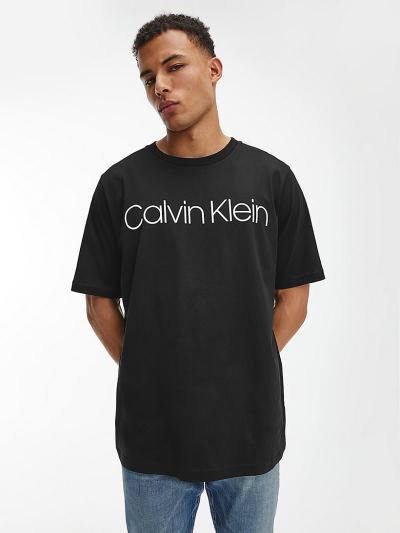Calvin Klein Ruhák HU857907 | Calvin Klein Plus Size Organic Cotton Férfi Póló Fekete